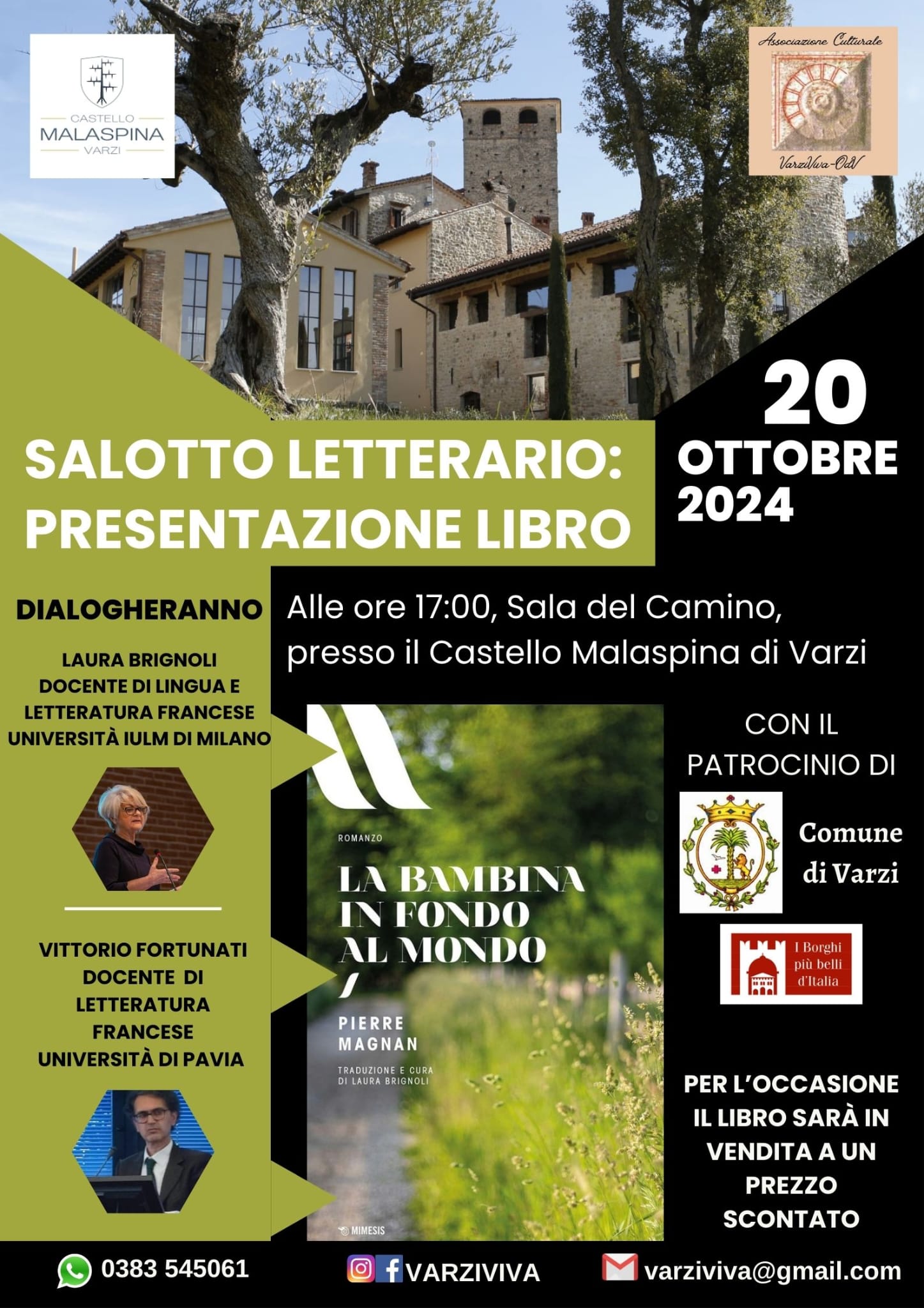 Salotto letterario: presentazione libro "La bambina in fondo al mondo"